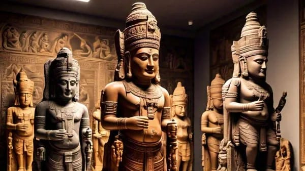 Odisha: ओडिशा के भद्रक जिले में वैतरणी नदी के किनारे शैव, बौद्ध देवताओं की 18 प्राचीन मूर्तियां मिलीं, छठी या सातवीं शताब्दी से जुड़ा है रिश्ता