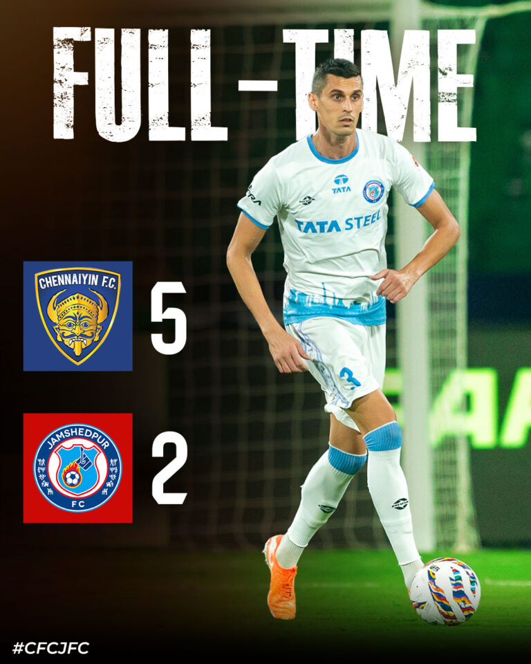 Indian Super League: Jamshedpur FC की चेन्नईयन एफसी के खिलाफ 5-2 से हार, पर टीम ने दमदार खेल का किया प्रदर्शन