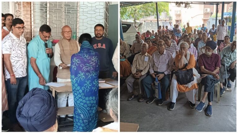 Jamshedpur: विधायक सरयू राय ने बिष्टुपुर कार्यालय में 200 से अधिक नये लोगों के बीच पेंशन प्रमाण पत्रों का किया वितरण