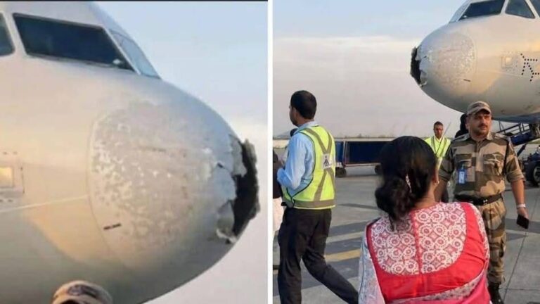 INDIGO Flight in Turbulence: दिल्ली से 220 से अधिक लोगों को लेकर श्रीनगर जा रहे इंडिगो के विमान पर गिरी आकाशीय बिजली, टूटा नोज,आपात स्थिति में उतारा गया