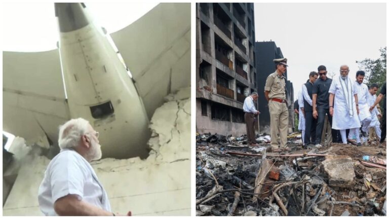 PM Modi पहुंचे अहमदाबाद, घटनास्थल पर गये, Air India विमान हादसे में जीवित बचे शख्स और घायलों से अस्पताल में की मुलाकात