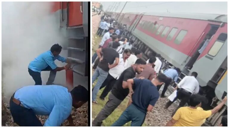 दिल्ली से रांची आ रही ‘गरीब रथ’ में धुआं उठने के बाद लगानी पड़ी इमरजेंसी ब्रेक, मची अफरातफरी, अनहोनी की आशंका से डर कर ट्रेन से कूदने लगे यात्री