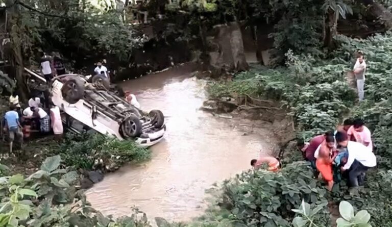 Road Accident: तेज रफ्तार स्कॉर्पियो खाई में गिरी, महिला की मौत. छह घायल, सभी रायपुर से लौट रहे थे जमशेदपुर