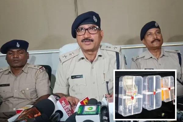 रांची पुलिस ने दो ड्रग्स तस्करों को दबोचा, ब्राउन शुगर, बुलेट और कैश जब्त
