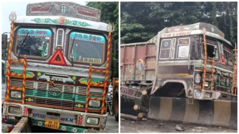 Jamshedpur: टाटा स्टील गेट के पास बड़ा हादसा टला, ओ क्योंझर से दुर्गापुर जा रहा आयरन ओर लदा ट्रक हुआ दुर्घटनाग्रस्त, डिवाइडर पर चढ़ा