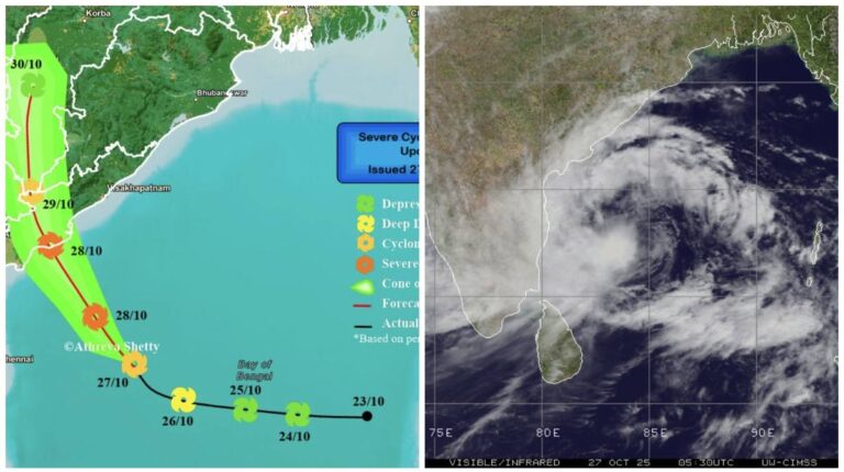 Cyclon Montha: चक्रवात मोंथा कल शाम आंध्रप्रदेश में तट से टकरायेगा, ओडिशा सरकार ने संवदेनशील स्थानों से लोगों को निकालना शुरू किया, झारखंड. में भी अलर्ट