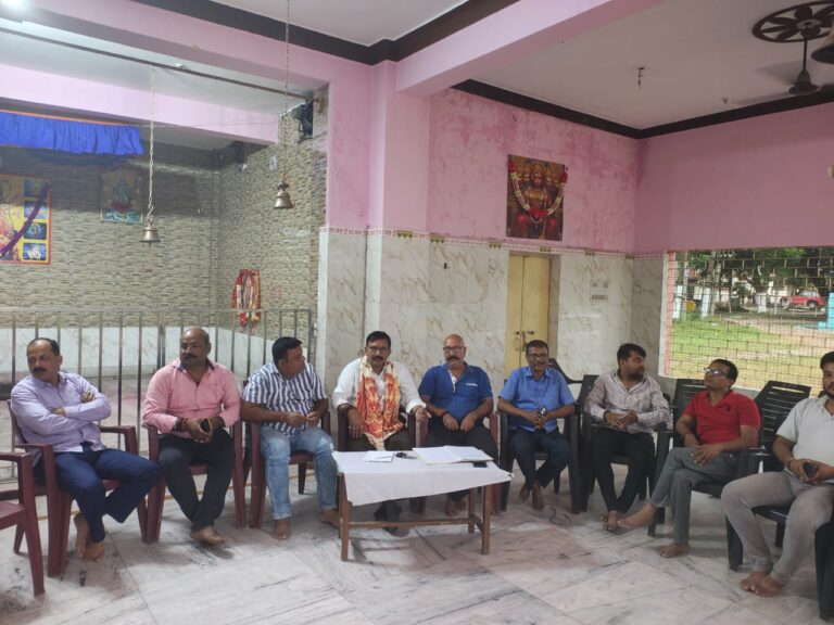 एमआईजी काली पूजा कमिटी के पुनः अध्यक्ष बने शैलेन्द्र कुमार सिंह, पंडाल निर्माण का भूमिपूजन 7 को