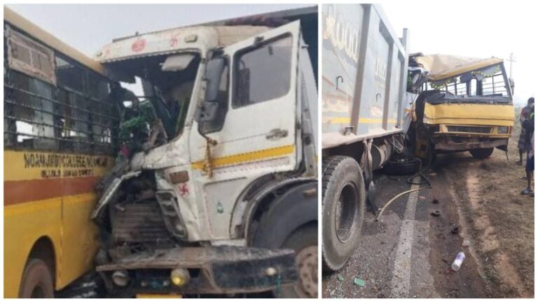 Chaibasa Accident: नोवामुंडी में भीषण सड़क हादसा, कॉलेज की बस और डंपर की टक्कर में कई छात्र गंभीर