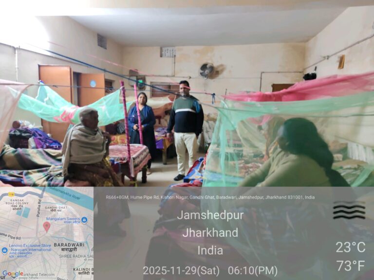 Jamshedpur News :DAY-NULM के तहत JNAC की टीम का नाइट शेल्टर निरीक्षण