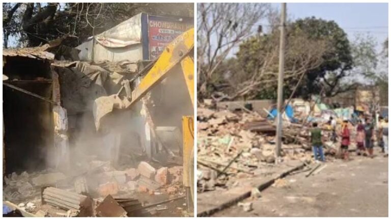 Tatanagar Railway Encrochment Drive: फिर चला रेलवे का बुलडोजर, टाटानगर स्टेशन से सटे कीताडीह और गोलपहाड़ी क्षेत्र में 22 से अधिक दुकानों को किया ध्वस्त