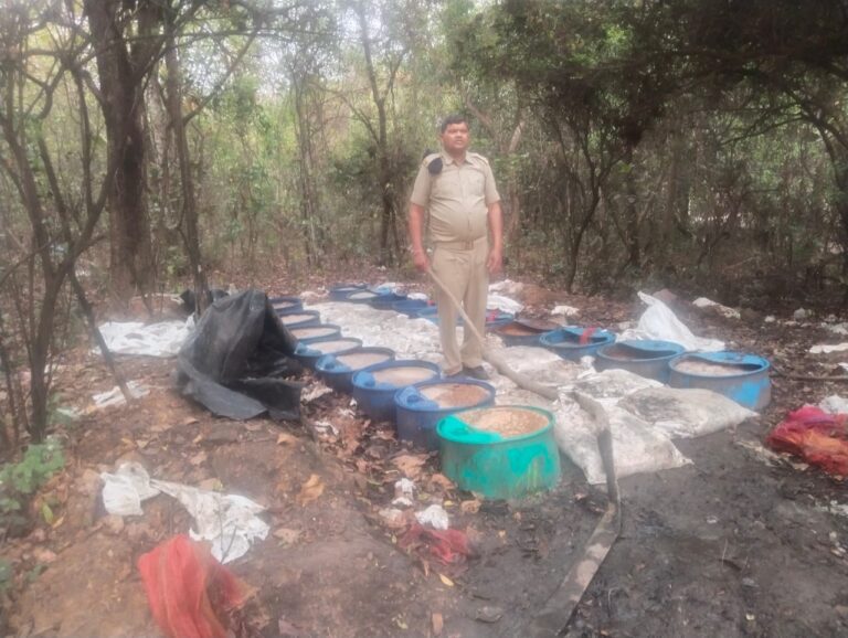Jamshedpur News :सुखलेड़ा जंगल में अवैध महुआ शराब भट्ठी पर छापेमारी, 150 लीटर शराब और 14 हजार किलो जावा-महुआ बरामद