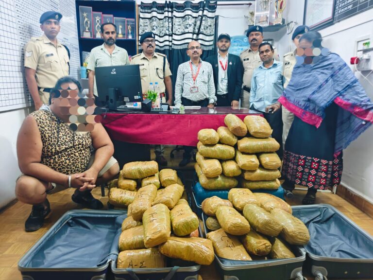 Operation Narcos RPF:ऑपरेशन नारकोस: गोंदिया में 36 लाख से अधिक का गांजा जब्त, दो तस्कर गिरफ्तार